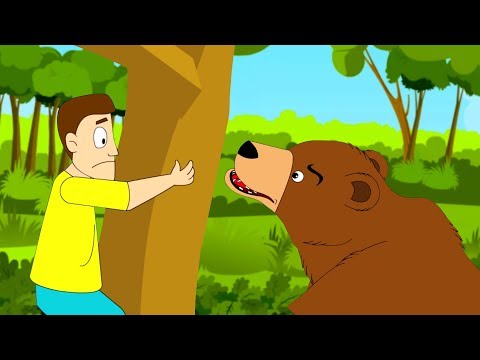 Aesop's Fables | The Bear And The Two Travellers | HooplaKidz