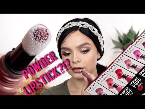 NYX Cosmetics Powder Puff Lippie Swatches | A1DeLaTorre