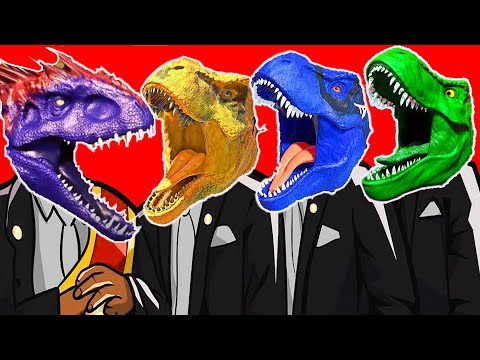 Jurassic World Evolution 2 | T REX Color Pack vs Spinosaurus & I - Rex | Coffin Dance Meme Cover
