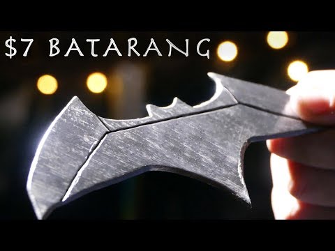 How To Make a $7 BATARANG From Justice League!!! (Real Working Batarang)