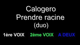 KARAOKE Calogero prendre racine ( DUO )