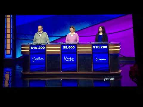 Double Jeopardy, contestant makes it a 3-way tie for the lead...or for 3rd place (3/21/19)
