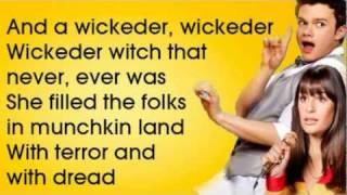 GLEE - Ding Dong The Witch Is Dead (lyrics) - HD