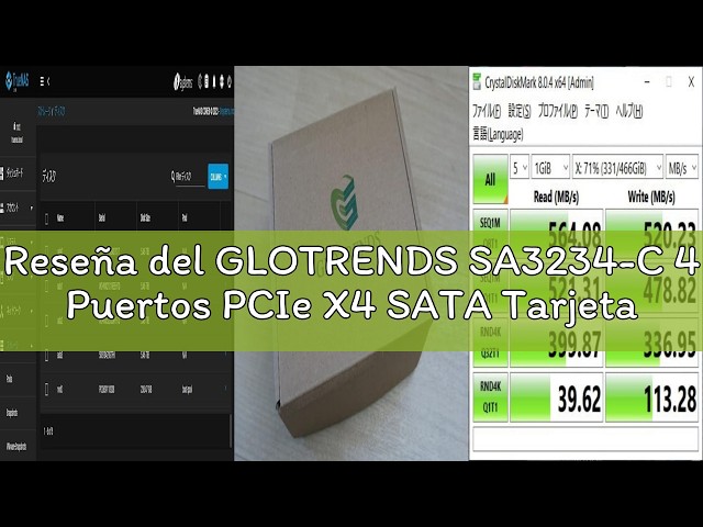 Vídeo relacionado con GLOTRENDS SA3026-C 6 Puertos PCIe X4 SATA Tarjeta de expansión con SATA y Cables de alimentación, Compatible con Windows, Linux, Mac OS, NAS