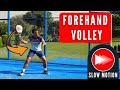 How accurate is your FOREHAND VOLLEY technique?