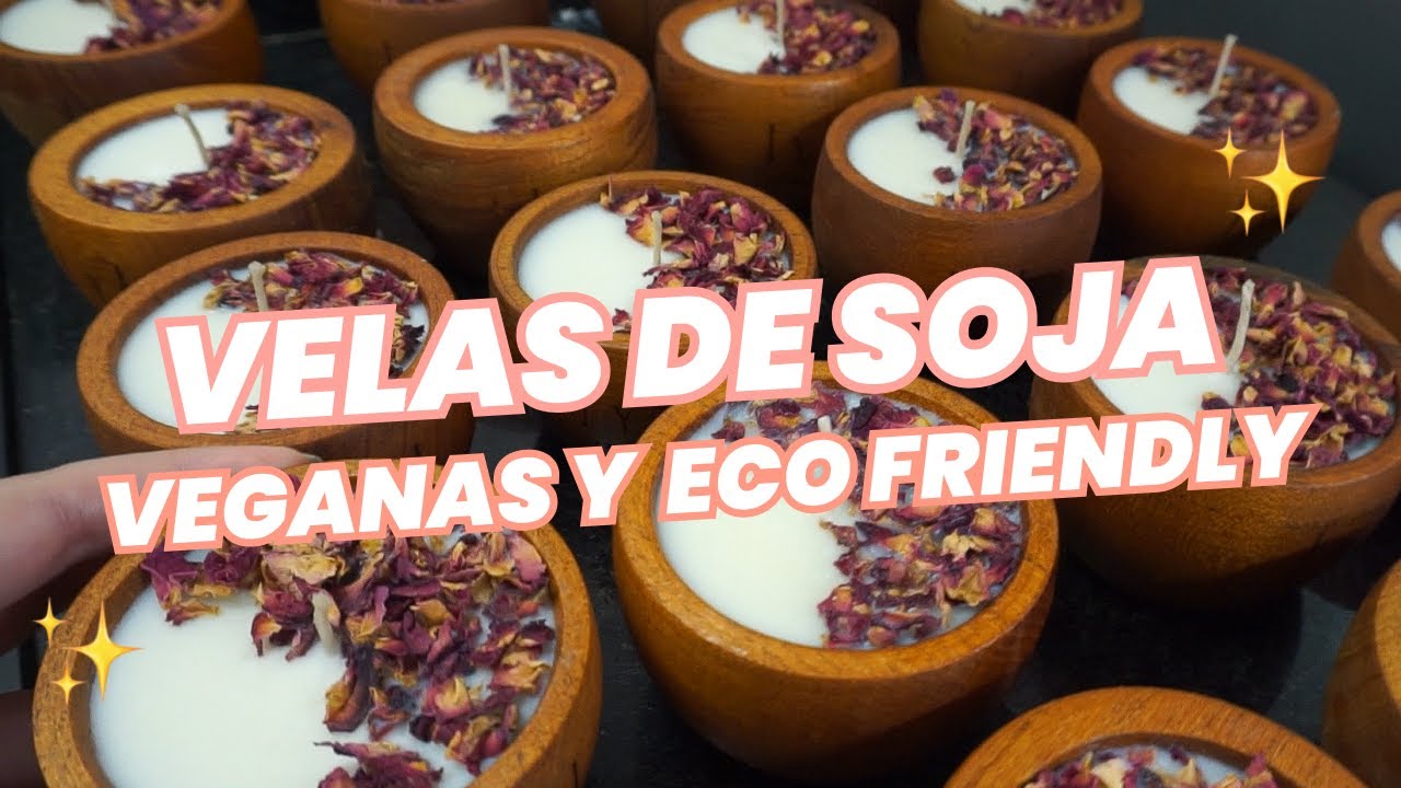 VELAS de SOJA 🔥 ¿CÓMO SE HACEN Paso a paso 👉 Cera de soya y Aceites esenciales DIY