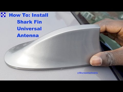 How to install shark fin car antenna