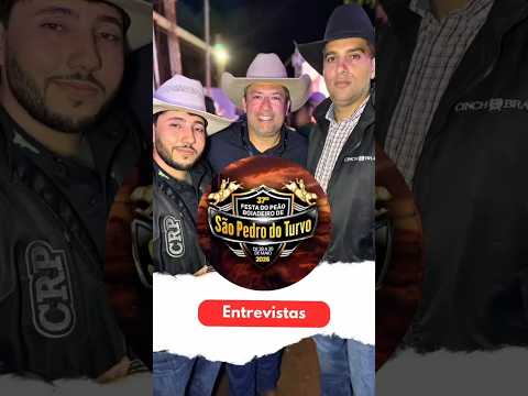 37ª FESTA DO PEÃO BOIADEIRO - SÃO PEDRO DO TURVO-SP | ENTREVISTA COM OS RAFAELS.