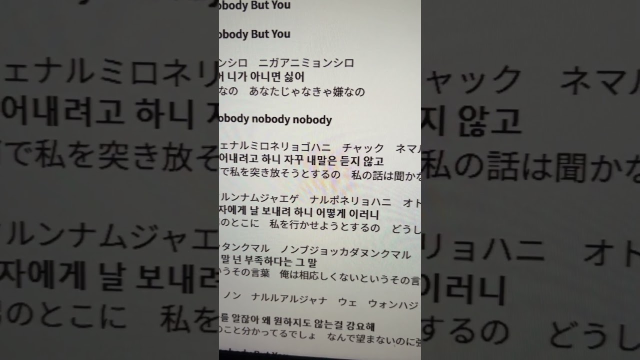 韓国語に挑戦　Nobody / wonder girls #歌ってみた