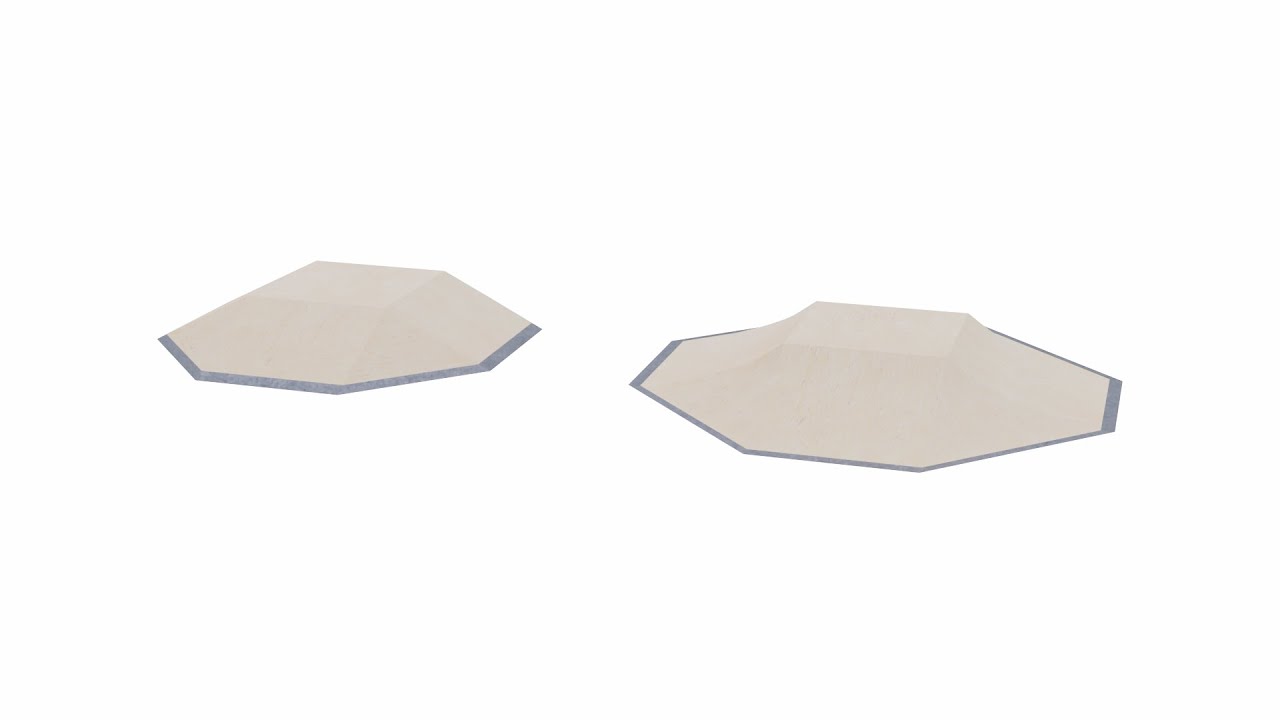 Cole&ccedil;&atilde;o Pir&acirc;mide Skatepark Modelo 3D