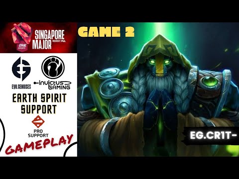 DOTA 2 PRO SUPPORT EARTH SPIRIT / EG.Cr1t- / GAMEPLAY / 7.28c / SINGAPORE MAJOR