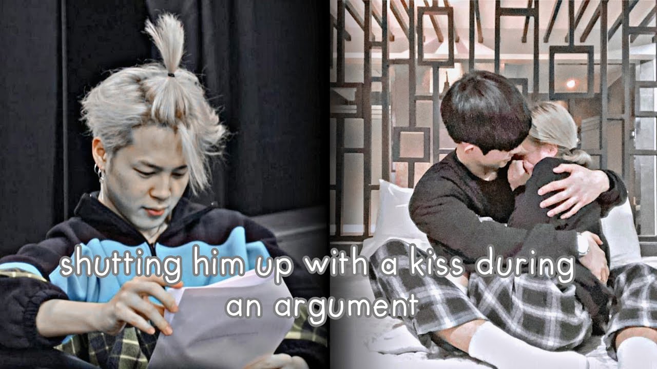 •jimin oneshot• shutting him up with a kiss during an argument