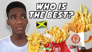 The BEST French Fries in Jamaica??🇯🇲 (POPEYES, BURGER KING, ISLAND GRILL, etc)