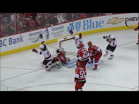 Travis Zajac Game 3 OT Goal vs CAR (4/19/2009)
