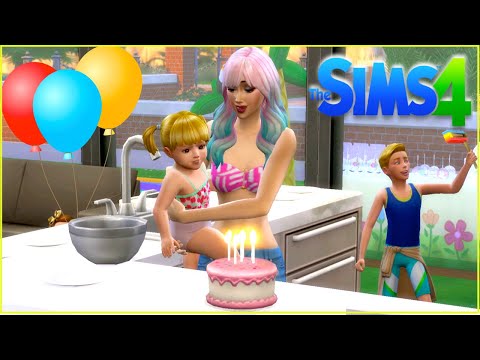 Sims 4 Baby Goldie's First Birthday Party - Titi Plus Spanish
