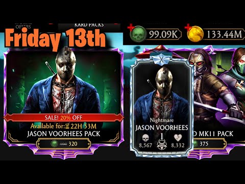 FRIDAY THE 13TH! 💀 Nightmare Jason Voorhees Soul Pack Opening! | Discounted! MK Mobile