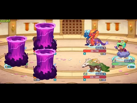 Barkbarian and Shivertusk fight Shiver & Scorch and Gryphroom in this prodigy Duel.