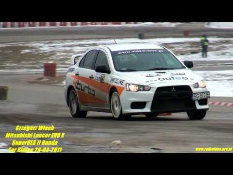 Grzegorz Włoch  Mitsubishi Lancer EVO X - SuperOES II Runda Tor Kielce 26-02-2011