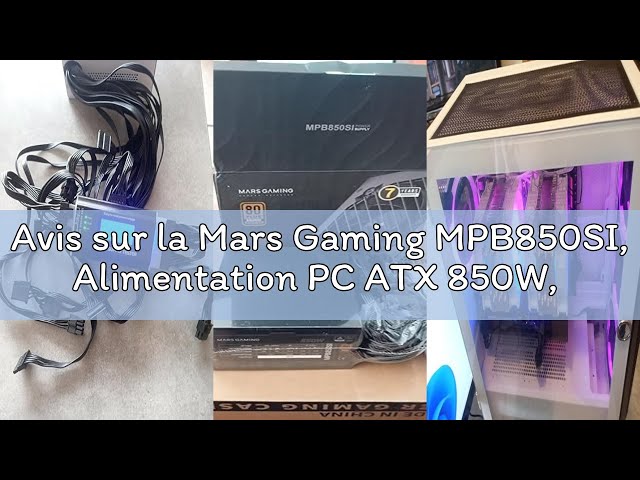 Vídeo relacionado con Mars Gaming MPB850SI, Fuente Alimentación PC ATX 850W, 7 Años Garantía, 80Plus Bronze 230V, 90% Eficiencia, Ventilador SI Extreme Silence con Núcleo de Cobre, Tecnologías AI2-RPM, DC-DC y SMD, Blanco