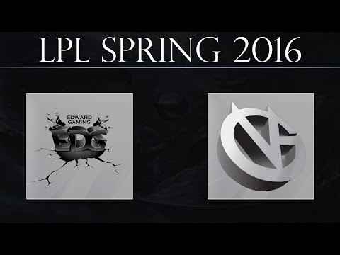 [H/L] EDG vs VG G1 | EDward Gaming vs Vici Gaming Game 1 (24.01.2016) | LPL Spring 2016