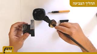 צביעת הבתים לאחר תפירתם- מכון הרמן סת"ם