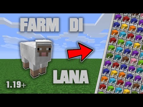 COME FARE FARM DI LANA COLORATA AUTOMATICA SU MINECRAFT 1.19 | MINECRAFT ITA