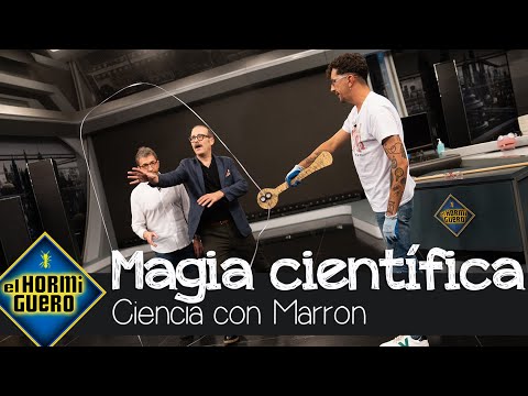 Marron logra crear 'magia científica' con objetos cotidianos: "¡¿Pero esto qué es?!" - El Hormiguero