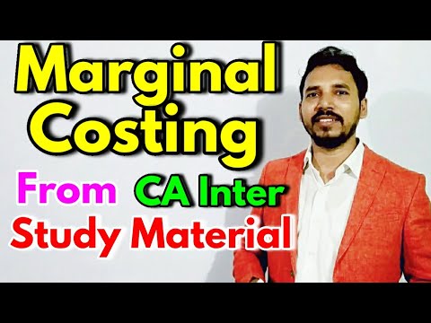 #13  Marginal Costing (Very easy tricks)from CA inter Study Material for CA/CS/CMA/B.com