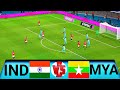 INDIA Vs MYANMAR 23 Feb 2026 International Football Match EFootball 4K Gameplay
