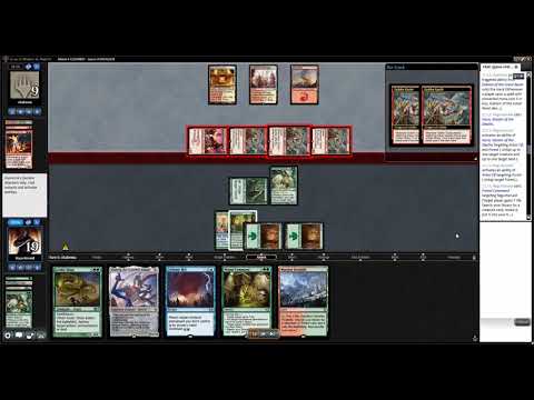 MTG Modern: Temur Tooth and Nail Vs Burn (MTGO Friendly League)