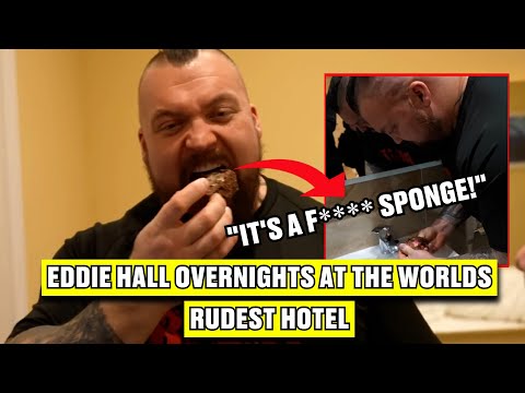 Eddie Hall overnights at the Worlds Rudest Hotel