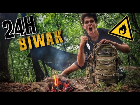 24H BIWAK - Solo | mit neuer Ausrüstung | in der Hängematte | outdoor kochen