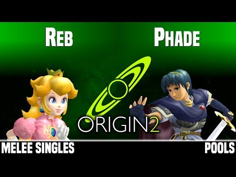 Origin 2 - Reb (Peach) vs Phade (Marth) - MELEE SINGLES - POOLS