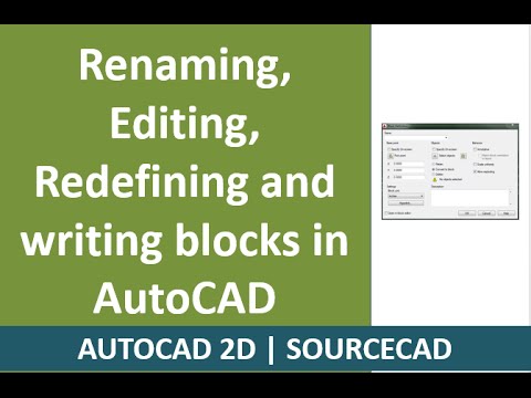 How to make and insert Blocks in AutoCAD