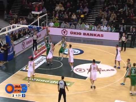Zalgiris - Nymburk Highlights 02.12.2012