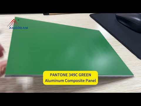 Pantone 349C Green Aluminum Composite Panel Sample Video