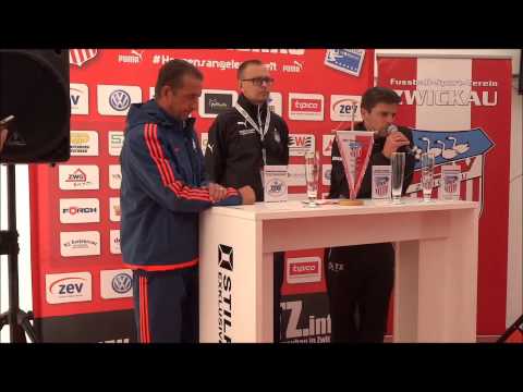 FSV Net- TV I Pressekonferenz FSV Zwickau - TSG Neustrelitz