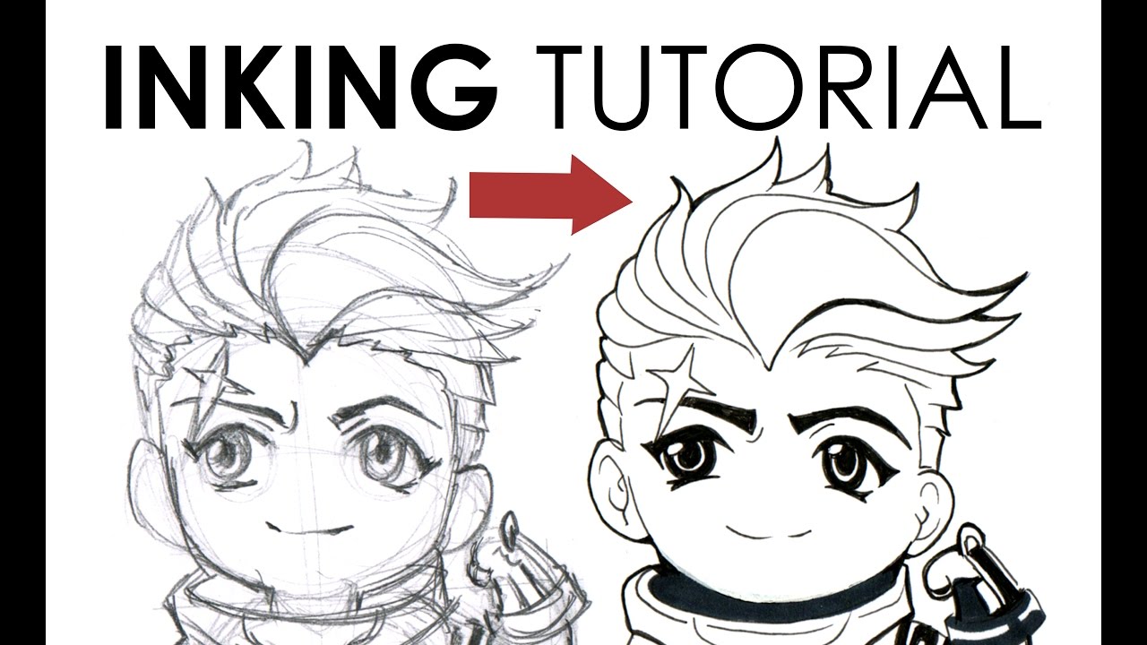 HOW TO DRAW MANGA: INKING TUTORIAL