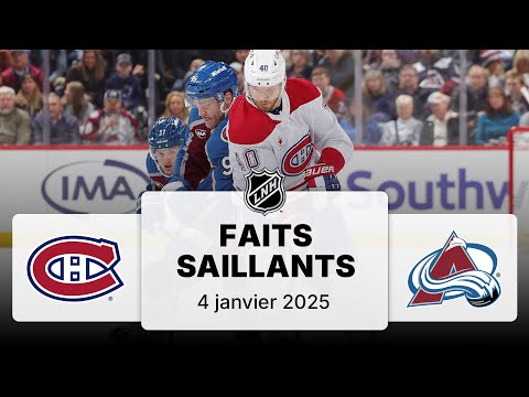 Canadiens vs Avalanche 4/1/25 | Faits saillants