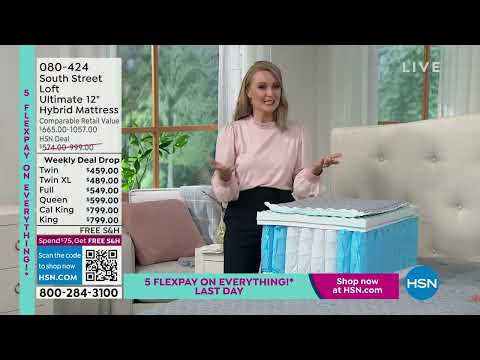 HSN | South Street Loft Mattresses 01.30.2023 - 08 PM