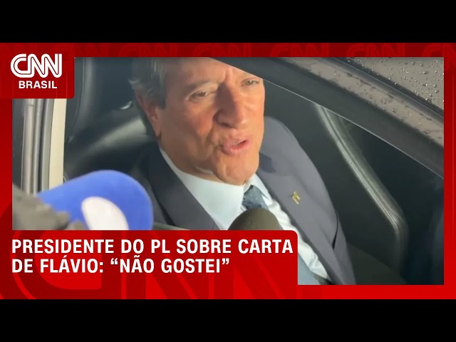 "Não gostei", diz Valdemar sobre carta de teor golpista de Flávio | LIVE CNN