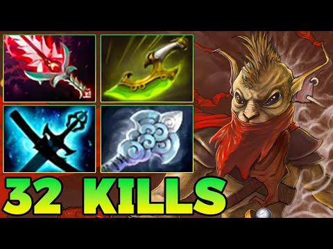 32 Kills Mid Lane Bounty Hunter Dota 2 !! Bounty Hunter Dota 2 Guide  Carry Builds Pro Gameplay 7.39