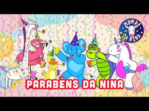Parabéns da Nina 🦒🎉🥳 – A Música de Aniversário Mais Fofa | Mundo da Nina