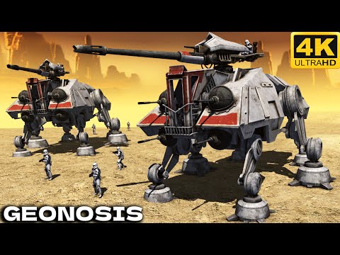 STAR WARS CINEMATIC BATTLE - GEONOSIS: Clone Troopers vs Battle Droids [4K UltraHD]
