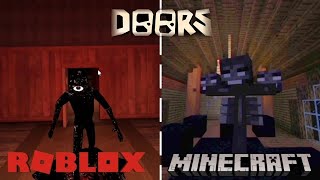 I REMADE Roblox DOORS Seek Chase In Minecraft #roblox #doors #minecraft