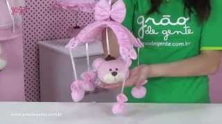 Móbile Ursa Realeza Rosa | Ref: 45074
