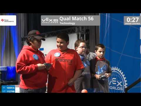 VEX Worlds 2016 - VEXIQ Elementary School - Technology - Qual 56 (10591A 11279B) 70