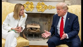 トランプ大統領とイタリアのメローニ首相による米伊首脳会談(2025年4月17日)