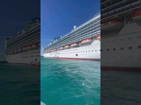 Thumbnail for Up close next to Cruise Ship! (P&O Pacific Encounter) #boat #sea #ship