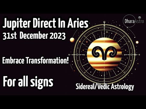 , title : 'Jupiter Direct in Aries | December 31, 2023 | For all signs | Vedic Astrology Predictions #astrology'